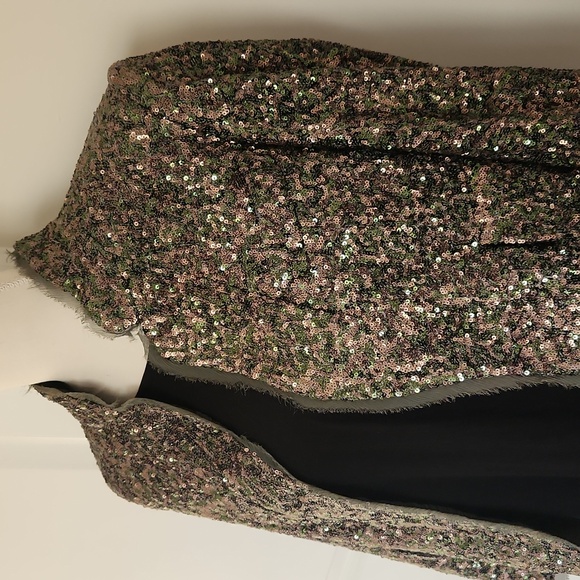 Zadig & Voltaire Verys Sequin Open Front Blazer Jacket Size 36 - Picture 13 of 13